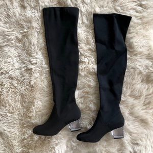 Women's Black Solata Over-the-knee Boots